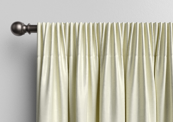 Shima Faux Silk, Oyster - Made to Measure Curtains - Image 9